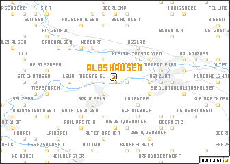 map of Albshausen