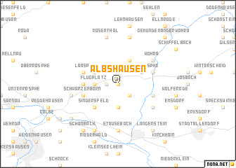 map of Albshausen