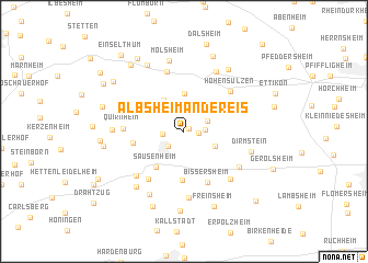 map of Albsheim an der Eis