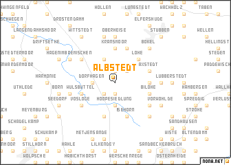 map of Albstedt