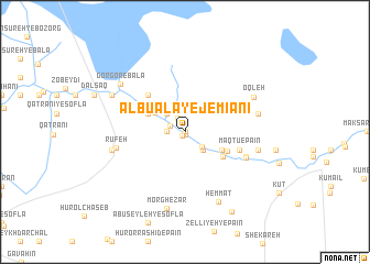 map of Albū ‘Alāyej-e Mīānī