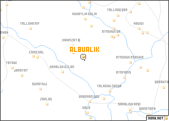 map of Ālbū ‘Alik