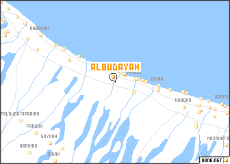 map of Al Budāyah