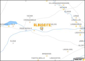 map of Albudeite
