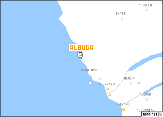 map of Al Buga‘