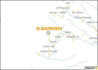 map of Ālbū Gharbeh