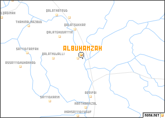 map of Ālbū Ḩamzah