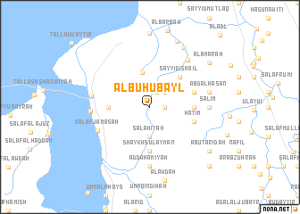 map of Ālbū Ḩubayl