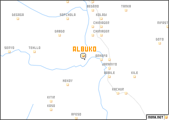 map of Albuko