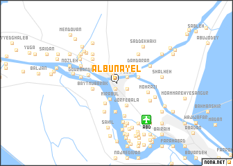 map of Āl Bū Nāyel