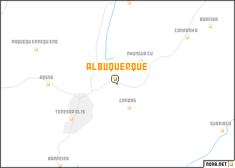 map of Albuquerque