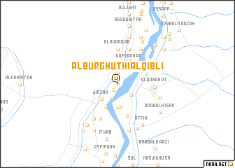 map of Al Burghūthī al Qiblī