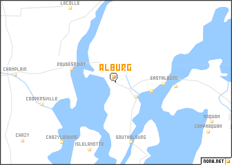map of Alburg