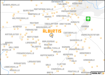 map of Alburtis