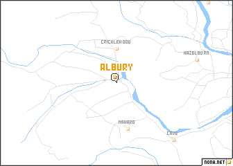 map of Albury