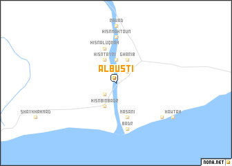 map of Al Busţī
