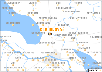map of Ālbū ‘Uwayd