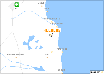 map of Alcaçus