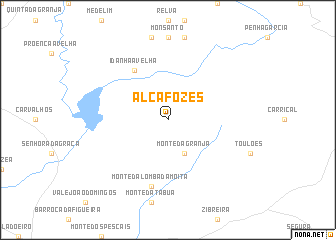 map of Alcafozes