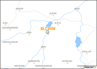 map of Alcaine