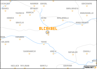 map of Alçakbel