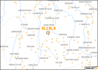 map of Alcalá