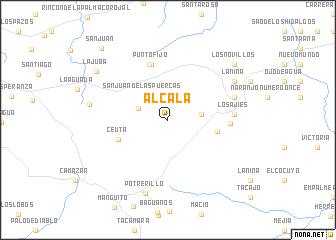 map of Alcalá