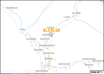 map of Alcalde