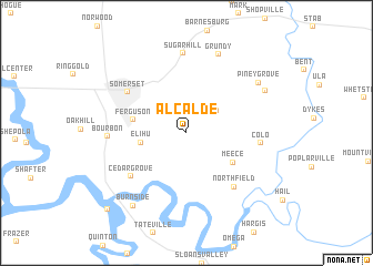 map of Alcalde