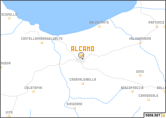 map of Alcamo