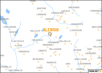 map of Alcania