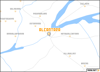 map of Alcántara