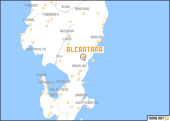 map of Alcantara