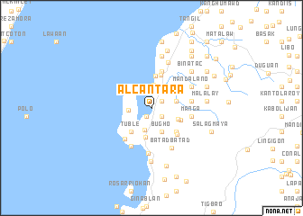map of Alcantara