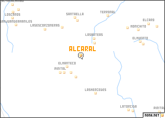 map of Alcaral