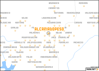 map of Alcaria do Peso