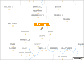map of Alcautal