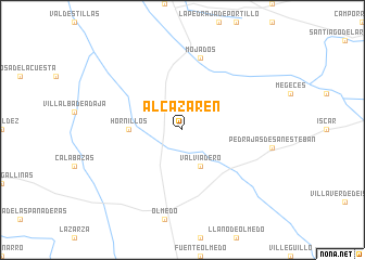 map of Alcazarén