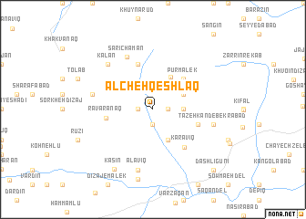 map of Ālcheh Qeshlāq