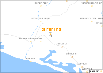 map of Alcholoa