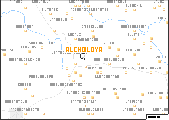 map of Alcholoya