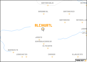 map of Alcihuatl