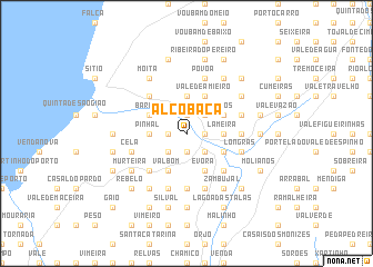 map of Alcobaça