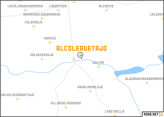 map of Alcolea de Tajo