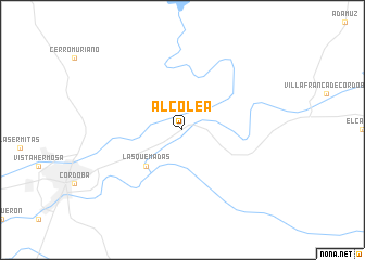 map of Alcolea