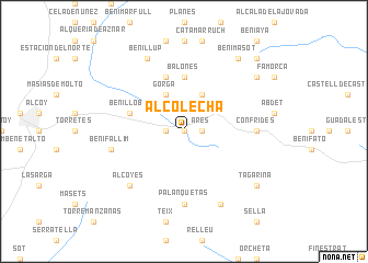 map of Alcolecha