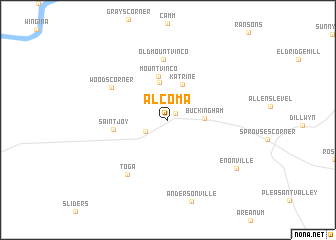 map of Alcoma