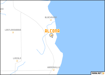 map of Alcona