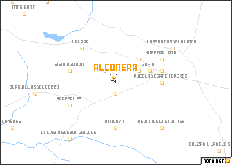 map of Alconera