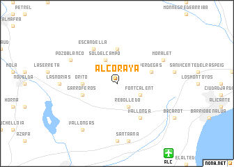 map of Alcoraya